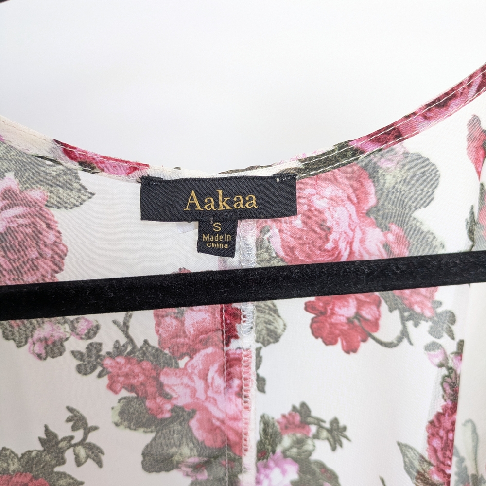 Pink and Green Floral Cardigan - Picture 3 of 4